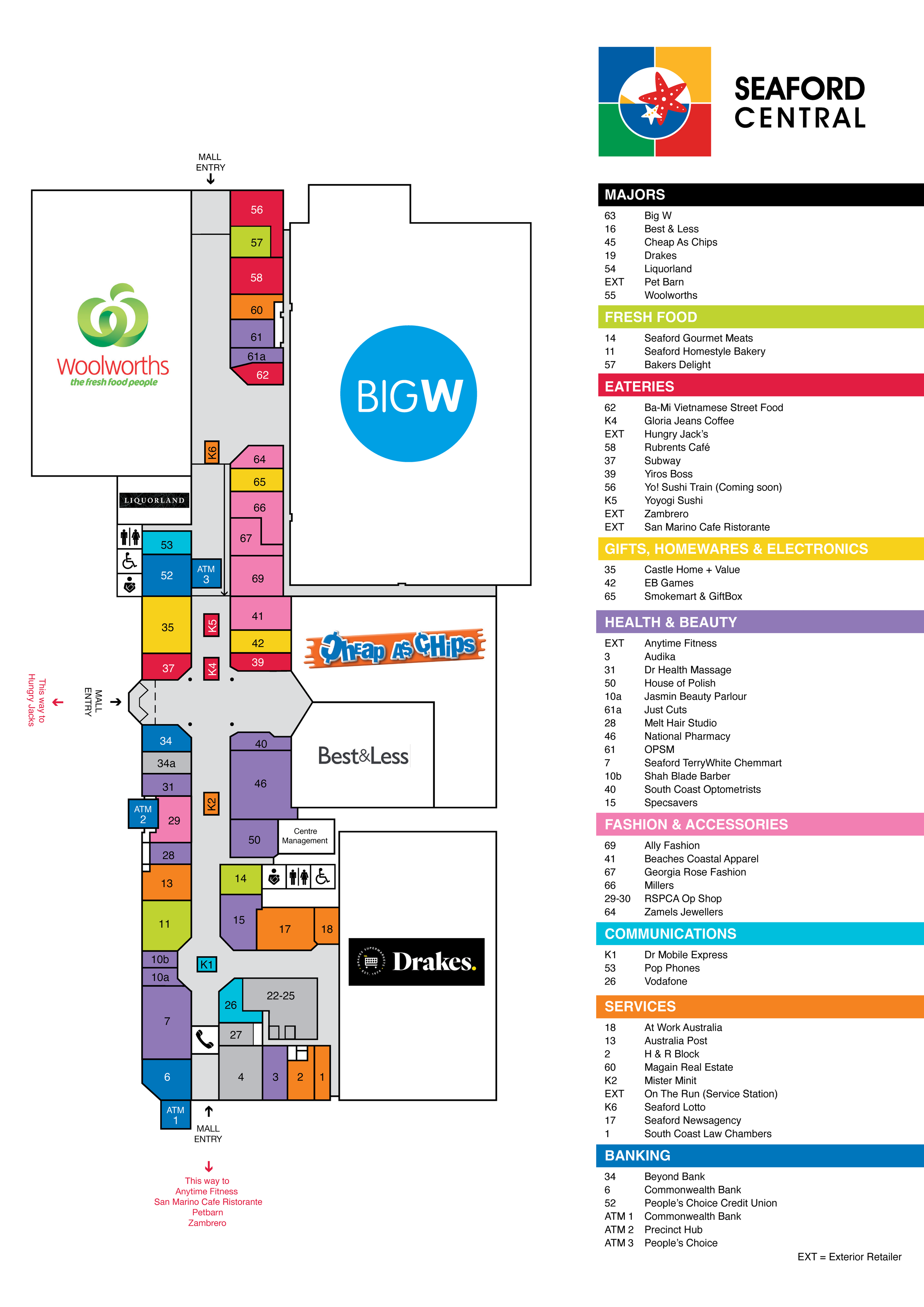 Map | Seaford Central Shopping Centre